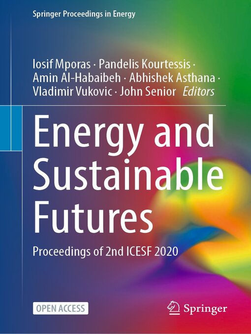 Title details for Energy and Sustainable Futures by Iosif Mporas - Available